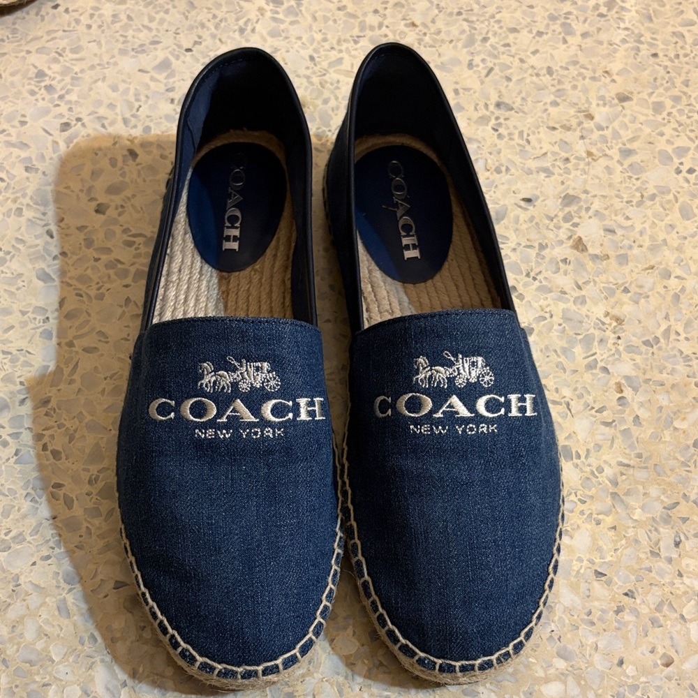 Coach Navy Blue Espadrilles